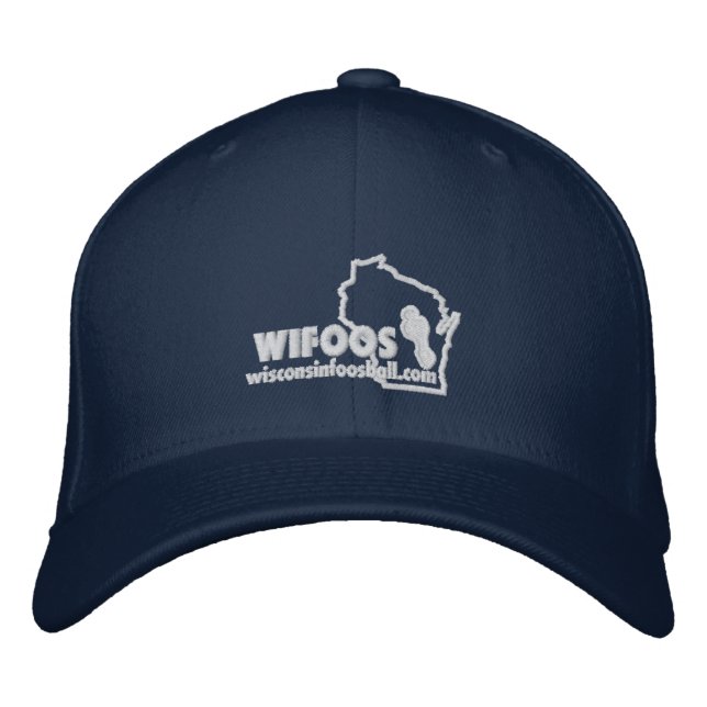 Brodée Logo classique blanc en gros plan en Casquette (Devant)