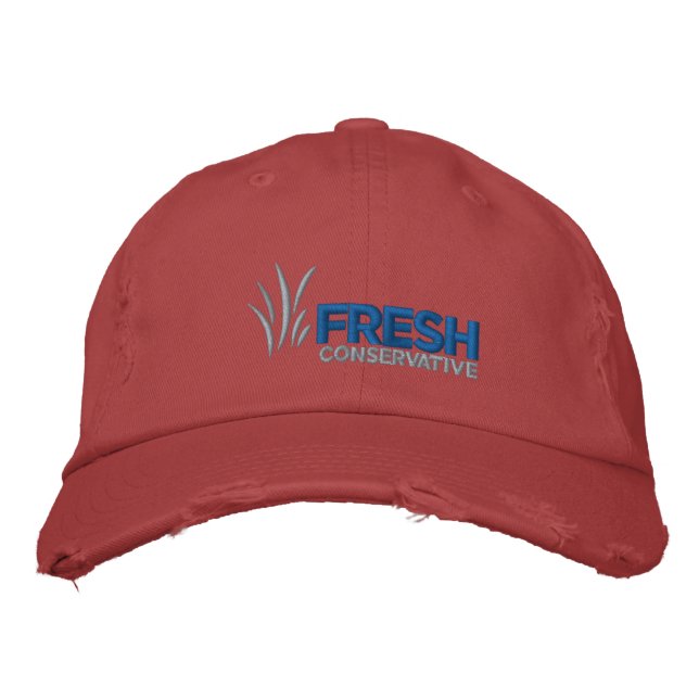 Brodée Logo conservateur frais Casquette en détresse (Devant)