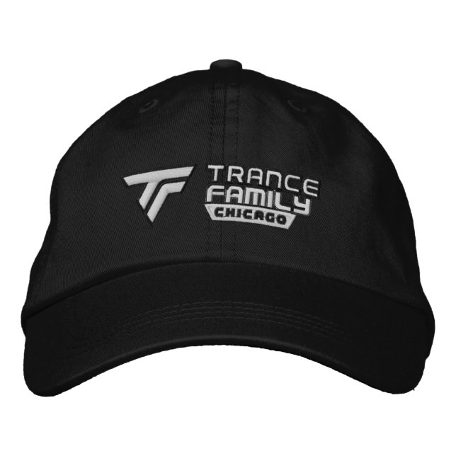 Brodée Logo de fonctionnaire de casquette noir de famille (Devant)