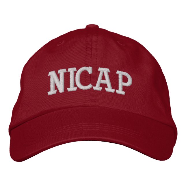 Brodée Logo NICAP | Casquette de baseball de recherche pa (Devant)
