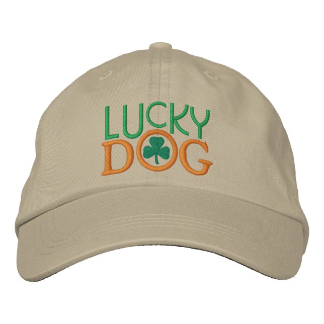Brodée Lucky Dog Casquette par SRF (Devant)