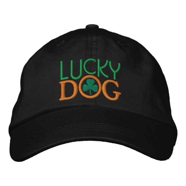 Brodée Lucky Dog Casquette par SRF (Devant)