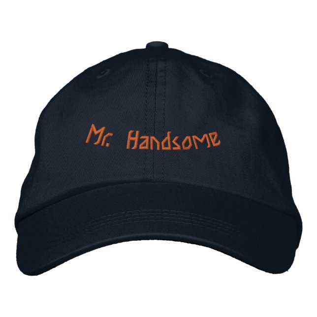 Brodée M. Handsome Imprimé Awesome Élégant Casquette de l (Devant)