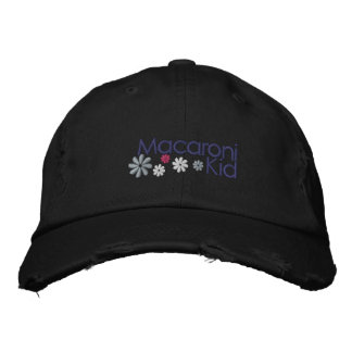 Brodée Macaroni Kid Casquette en détresse