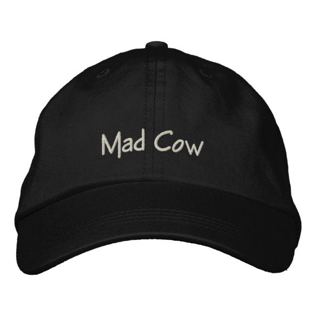 Brodée Mad Cow Funny Casquette / Casquette (Devant)