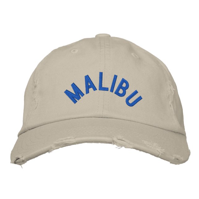 BRODÉE MALIBU DÉTRUIT CHINO TWILL CASQUETTE (Devant)