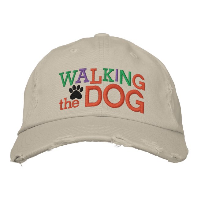 Brodée Marcher le Casquette de chien par SRF (Devant)