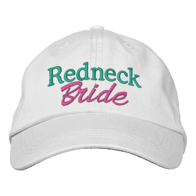 Brodée Mariage Redneck - Mariée - Casquette par SRF (Devant)