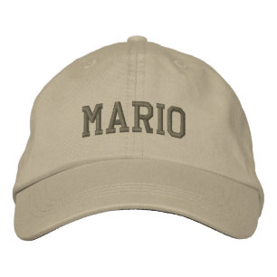 Brodée Mario Nom Casquette de baseball brodé