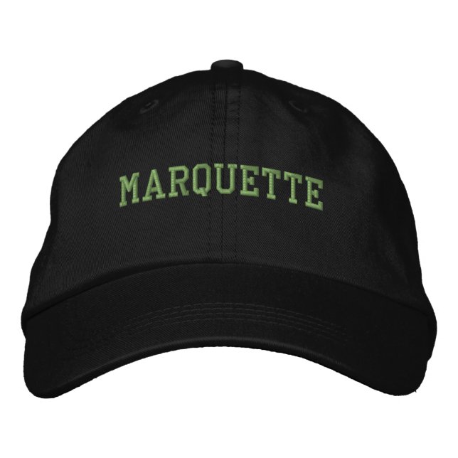 Brodée Marquette Michigan Casquette de baseball brodé (Devant)
