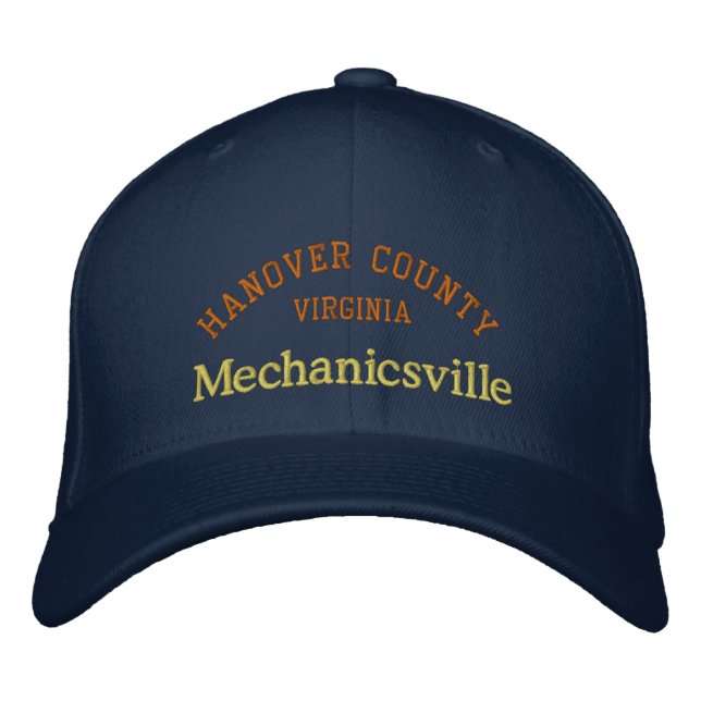 Brodée Mechanicsville VA Casquette de baseball brodé (Devant)