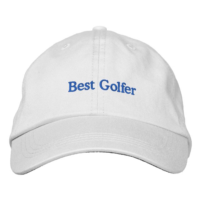 Brodée Meilleur Casquette Golfer (Devant)