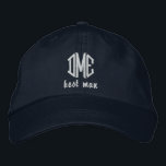 Brodée Meilleur homme Custom Wedding Monogramme Casquette<br><div class="desc">Surprenez le Meilleur Homme avec ce casquette de baseball cool qui présente son monogramme de 3 lettres et les mots "meilleur homme" ci-dessous. Modifiez facilement le texte et la couleur du casquette pour qu'il corresponde à votre thème/couleur mariage (celui-ci est bleu marine, donc parfait pour le mariage nautique). Cela fait...</div>