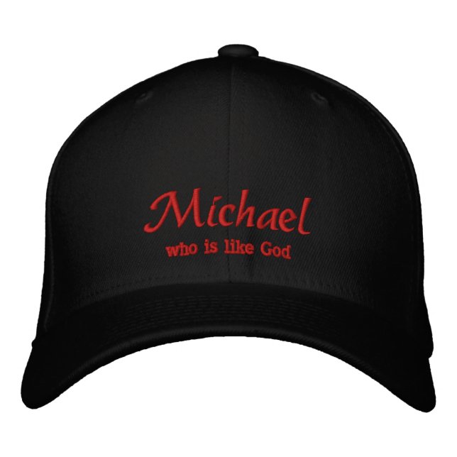Brodée Michael Name Casquette / Casquette (Devant)