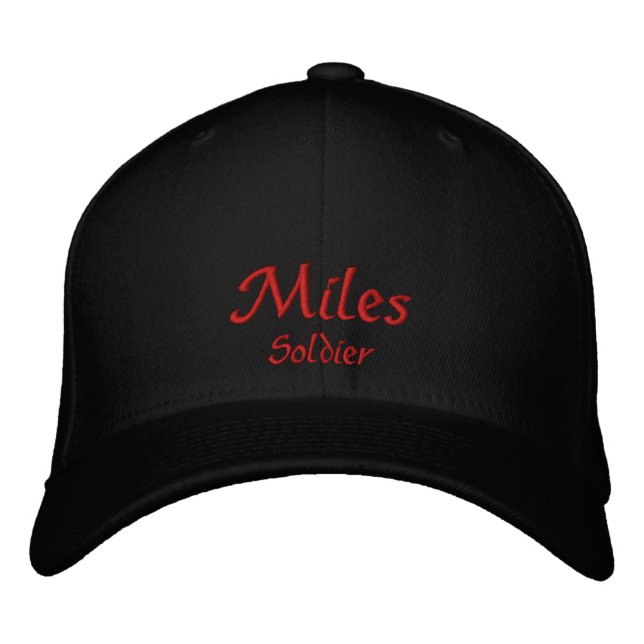 Brodée Miles Nom Casquette / Casquette (Devant)