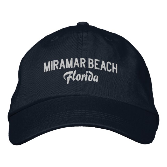 Brodée Miramar Beach Floride Casquette de baseball brodé (Devant)