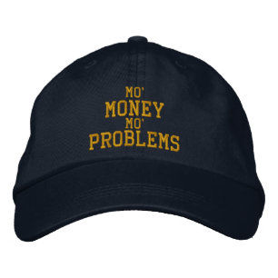 Brodée MO' MONEY MO' PROBLÈMES Casquette brodé