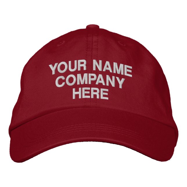 Brodée Modèle de Casquette Brodé personnalisé (Devant)