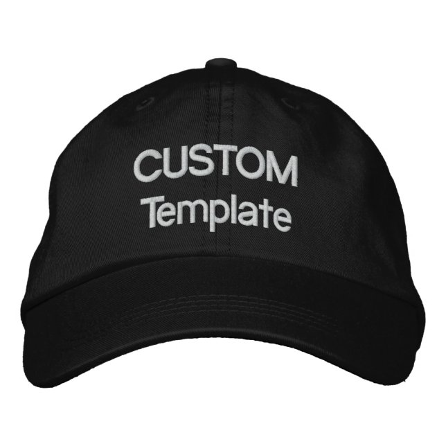 Brodée Modèle vierge de Casquette de baseball brodé perso (Devant)