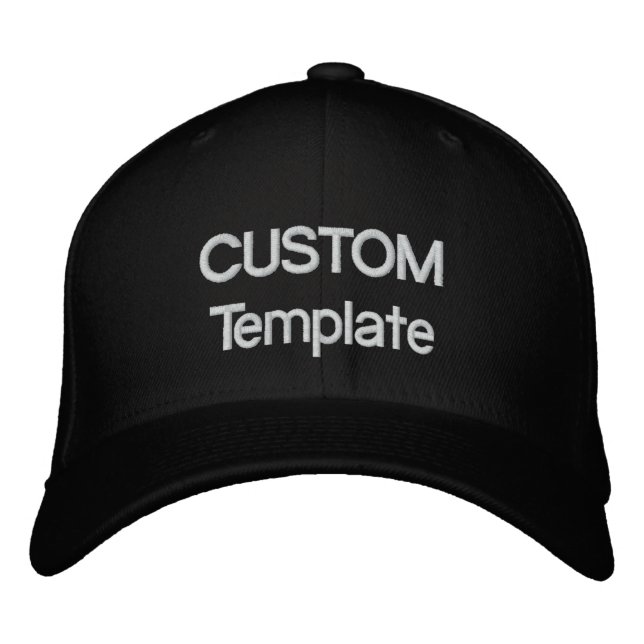 Brodée Modèle vierge de Casquette de baseball brodé perso (Devant)