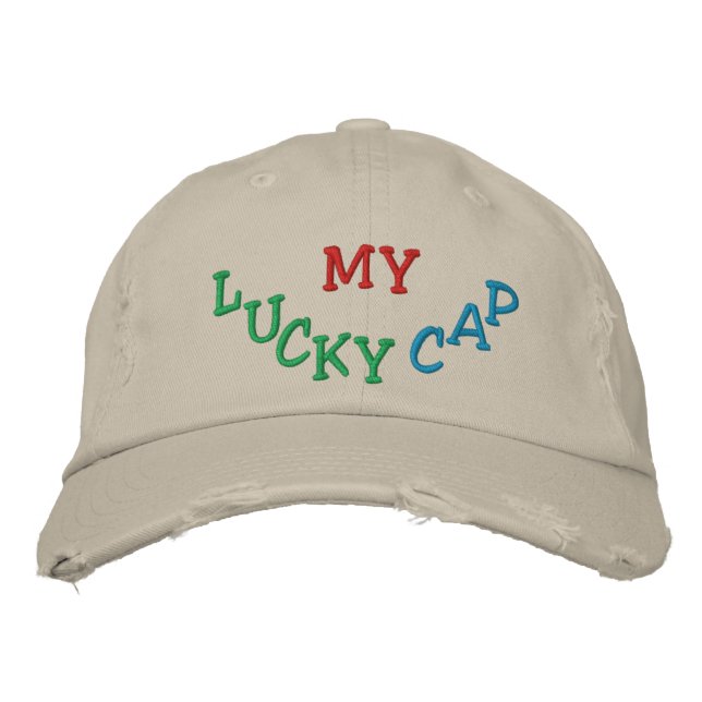 Brodée "Mon Casquette chanceux" (Devant)