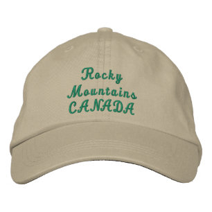Brodée Montagnes Rocheuses CANADA Casquette brodé