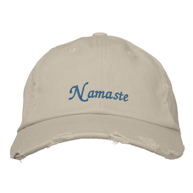 Brodée Namaste Casquette en détresse (Devant)