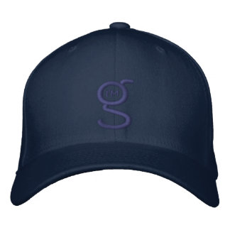 Brodée Navy FlexFit Casquette avec logo bleu brodé