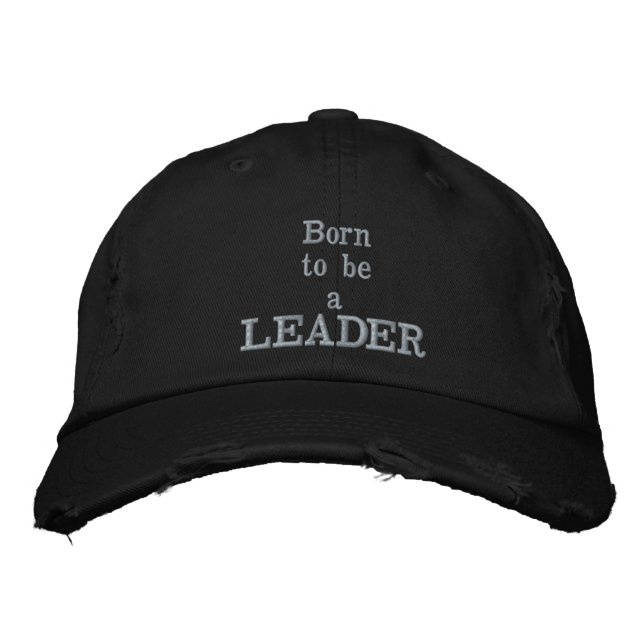 Brodée Né comme Casquette Leader (Devant)