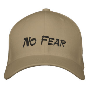 Brodée No Fear Logo Tan Baseball Casquette