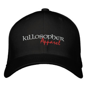Brodée Noir Killosopher Vêtements Casquette Flexfit
