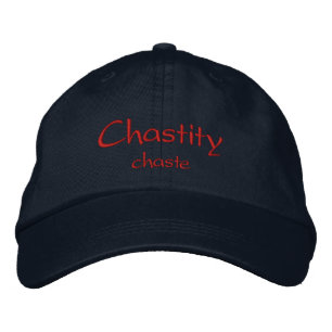 Brodée Nom de la chasteté Casquette / Casquette