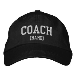 Brodée Nom de l'entraîneur Casquette sportif personnalisé