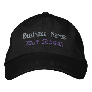 Brodée Nom de l'entreprise Texte personnalisé Casquette n