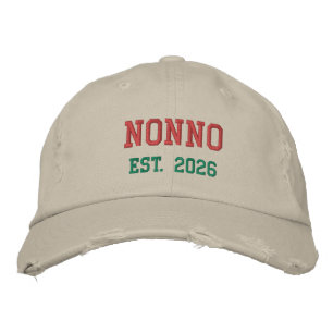 Brodée Nonno - est.2026 Casquette de baseball brodé