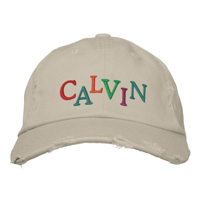 Brodée Nous Aimons CALVIN Horse Racing Casquette (Devant)
