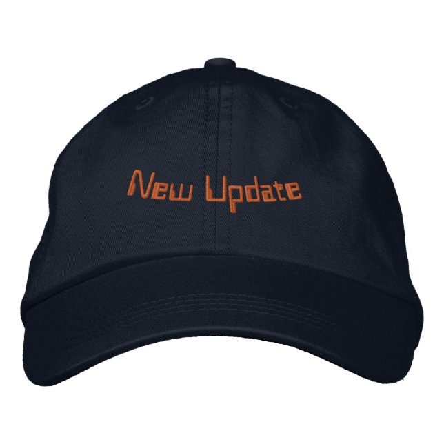 Brodée Nouvelle mise à jour Casquette réglable Navy Style (Devant)