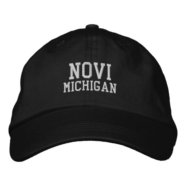 Brodée Novi Michigan Casquette de baseball brodé (Devant)