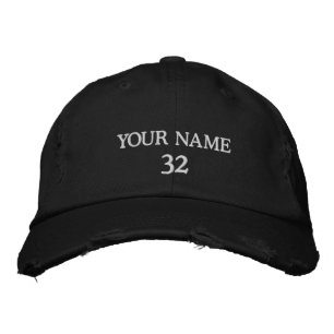 Brodée Numéro ou casquette de lettre, casquette de numéro