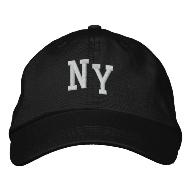 Brodée NY Black Casquette (Devant)