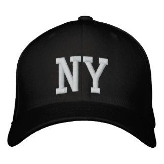 Brodée NY Casquette personnalisé - noir et blanc