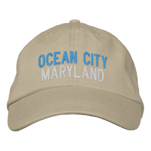 BRODÉE OCEAN CITY MARYLAND BASEBALL BROIDEE CASQUETTE