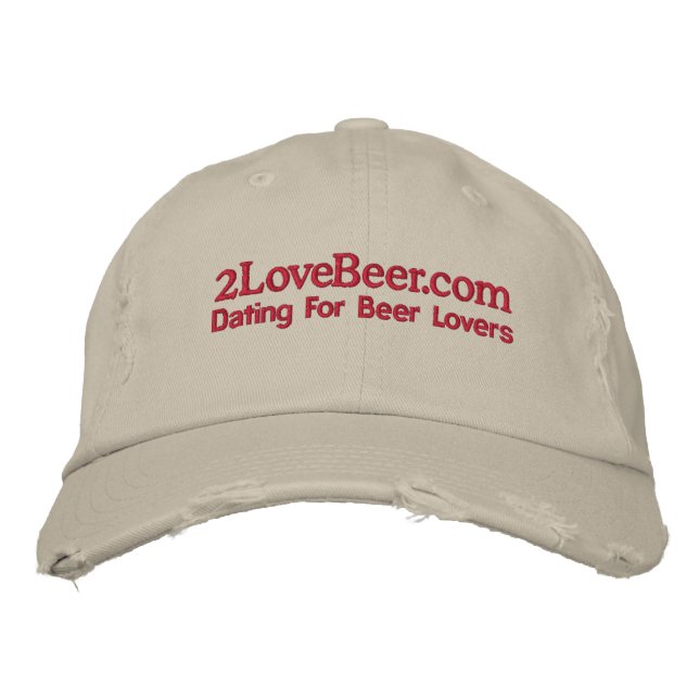 Brodée Officiel 2 Love Bière Distressed Casquette (Devant)
