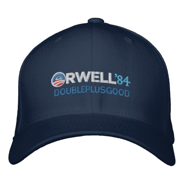 Brodée Orwell 1984 Casquette (Devant)