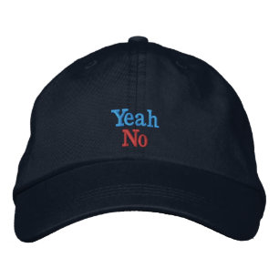 Brodée Ouais casquette de baseball de NO- !