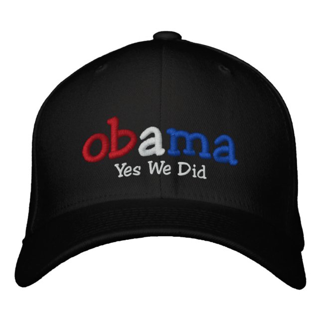 Brodée Oui, Barack Obama a brodé le Casquette (Devant)