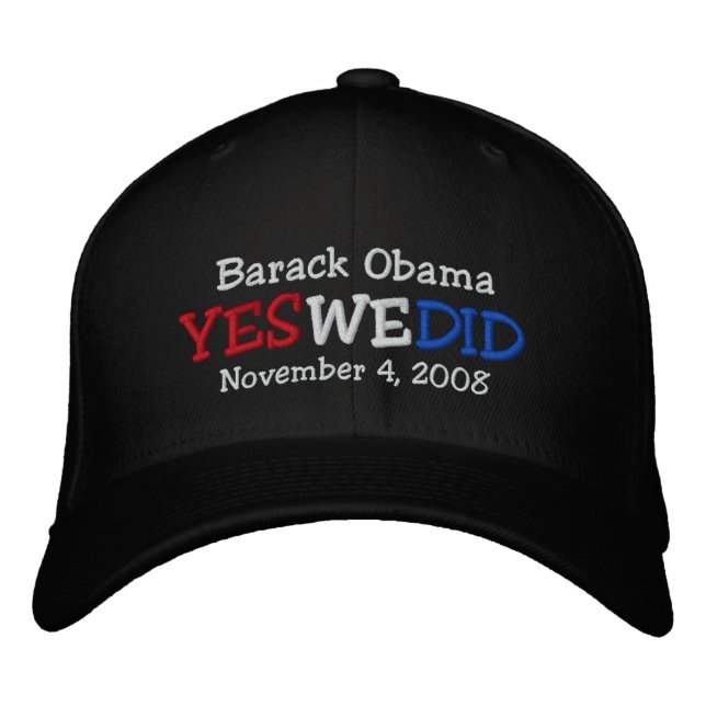 Brodée Oui, Barack Obama a brodé le Casquette (Devant)