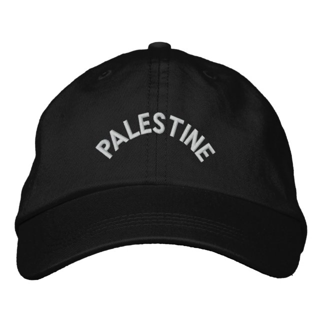 Brodée PALESTINE : Casquette réglable (Devant)