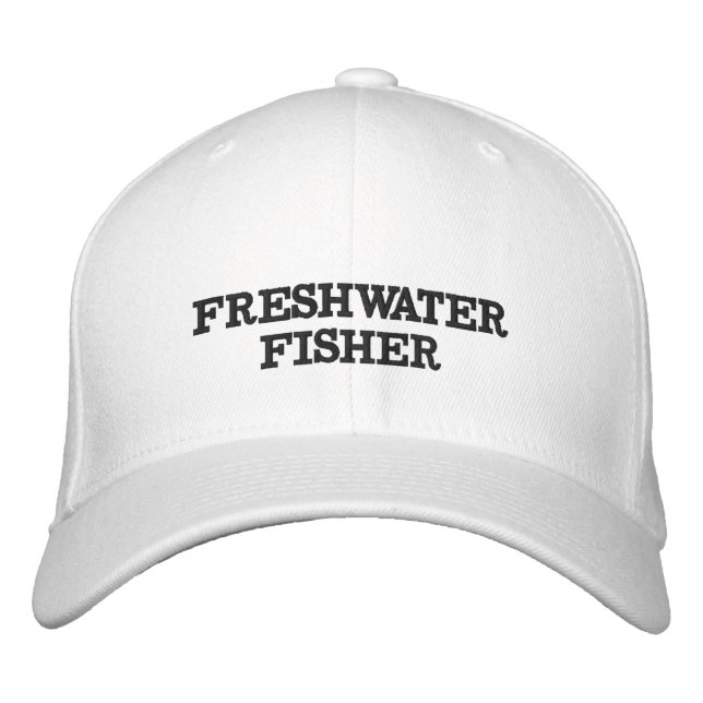 Brodée Pêcheur en eau douce Fisher Casquette de pêche (Devant)