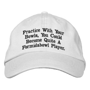 Brodée Pelouse Bowls Practice, Casquette brodé